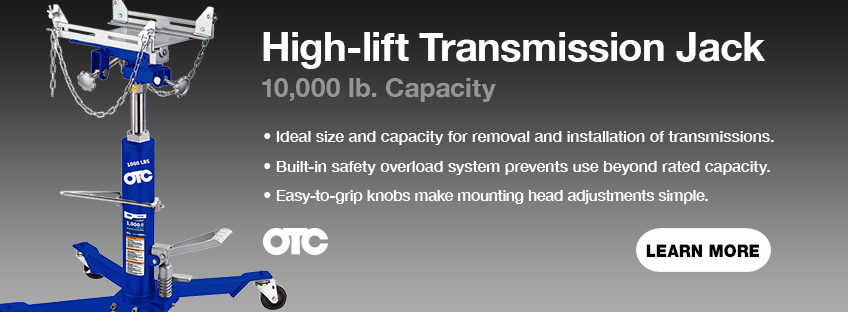 1,000-lb capacity high-lift transmission jack